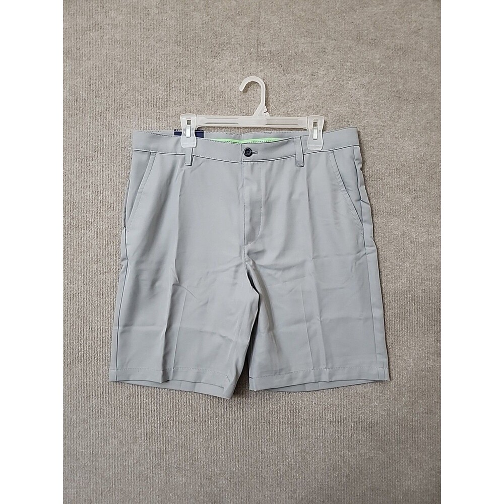 IZOD Golf Shorts Mens 36 Gray Performance Twill Straight Fit Lightweight NEW